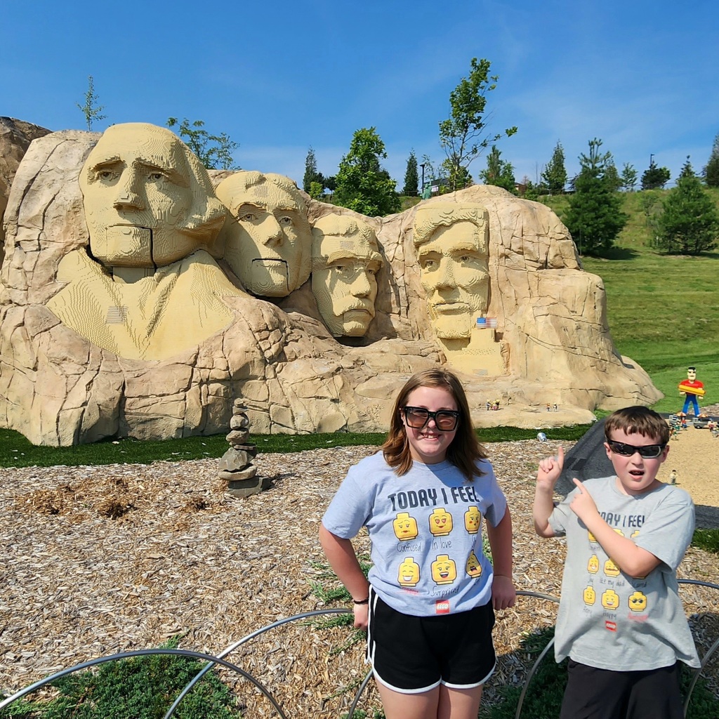 LEGO Mt. Rushmore was cool AND creepy.